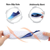 Lisdwde Womens and Mens Water Shoes Breathable Quick Dry Soft Barefoot Aqua Socks for Pool Swimming Beach Sand Diving Walking Grad Blue Size 7.5-8.5 Women/6-7 Men
