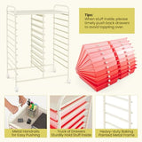 File & Debris Storage Drawers on Lockable Wheels, Rolling Drawer Cart for Office