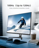 KTC 32 Inch 2K Computer Monitor, QHD 120Hz Monitor with IPS Panel, White