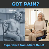 Gel Seat Cushions for Long Sitting- Extra Large & Ultra Thick(2 Inch) Orthopedic Chair Pad for Pressure Relief, Sciatica & Back Pain