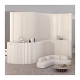 Modern Room Divider – Folding Privacy Screen & Decorative Partition with Shelves