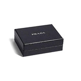 Prada Orizzontale Gray Mercurio Micro Grain Leather Iconic Triangle Logo Wallet 2MO513