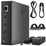 USB C Docking Station for Laptop, Triple 4K Display with Dual DisplayPort & HDMI,140W Power Delivery, 10Gbps USB A/C Ports, Gigabit Ethernet