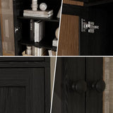 Classic Pantry Cabinet for Kitchen, Bookcases with Doors and Shelves for Home Office