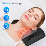 CuPiLo Back and Neck Massager, FSA Eligible HSA Store Massager for Pain Relief Deep Tissue, Heated Massage with Vibration, Massage Pillow for Neck, Back, Shoulder, Leg, Gifts for Women Men