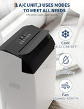 Garvee 14000 BTU Portable Air Conditioner, 3-in-1 Indoor AC Unit with Cooling, Dehumidifier, Fan, 24-Hour Timer, Follow Me Function, Remote Control & Complete Window Kit – Cools Rooms Up to 750 Sq. Ft