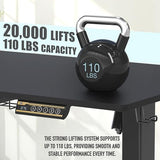 5 x 28 Inches Electric Height Adjustable Standing Desk with Drawer and Memory Preset