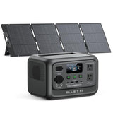 BLUETTI Elite 30 V2 Solar Generator with 200W Solar Panel (Ships Separately), 288Wh Portable Power Station, 600W AC Outlets (1500W Power Lifting), LFP Battery Backup for Camping, Home, Emergency