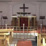 FixtureDisplays® 64 X 22.8 X 46" Large Church Pulpit, Deluxe Podium Lectern