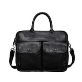 1 Piece Handmade Men's Briefcase Retro Laptop Bag Large Capacity Crossbody