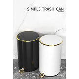 This Stainless Steel Pedal Bin with Lid -Bathroom Bedroom & Office Waste Bin Trash Can