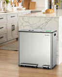 Large Garbage Cans for Kitchen Home with 2 Magnets Sticker