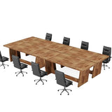 Tribesigns 12FT Conference Table, Modern Meeting Seminar Table for 12-14 Person