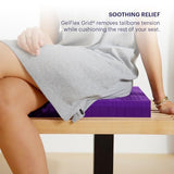 Purple Double Seat Cushion, Two-Sided Soft and Firm 2 Inch Gel Seat Cushion