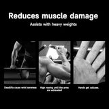 Weight Lifting Straps Heavy Duty, Adjustable Gym Lifting Straps with Double-Layer Palm Grip, Wrist Support for Deadlifts, Weightlifting