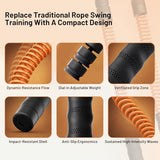 ATIVAFIT Ropeless Battle Rope for Home Gym, Adjustable Resistance Cordless Battle Ropes with 4 Weight Blocks & Storage Case, Full Body Workout Equipment for HIIT, Cardio & Strength Training for Men & Women