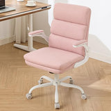amseatec Office Chair Adjustable Desk Chair Mid Back Executive Comfortable Fabric Ergonomic Back Support Home Computer Chair with Padded