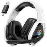 Tatybo Wireless Gaming Headset for PC, Ps5, Ps4, 2.4 Ghz USB & Type-C Gaming Headphones with Microphone