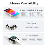 ummz for MagSafe Battery Pack 10000mAh,3-in-1 Magnetic Portable Charger,22.5W PD Fast Charging USB C in&Out Power Bank for iPhone 17/16/15/14/13/12