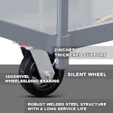 24"x48" Heavy Duty Steel Platform Truck, 2200 lbs Load Capacity Flatbed Hand Truck