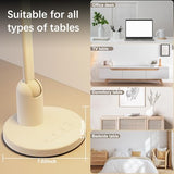 Kitloo Desk Lamps for Home Office with Stable Base, 1000LM Ultra Bright Eye-Caring Desk Light
