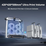 3D Printer Kobra 3 MAX Only, Support Multicolor Needs ACE Pro Large Printing Volume, 600mm/s High-Speed Precise