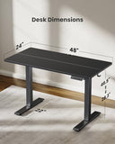 Marsail Standing Desk, Adjustable Height, Stand up Home Office Desk