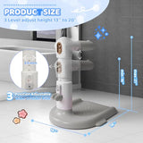 FELITH Baby Bath with Shower Stand Support , Non-Slip Adjustable Baby Standing Support,Soporte para Bañera de Bebé,Toddler Standing Up Themselves (Gray)
