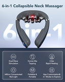 SKG G7 Pro Fold Neck Massager for Pain Relief Deep Tissue Vibration Cordless Travel Massager,Foldable Neck Massager for Office Home Car Gifts for Men Women Dad Mom Grandpa