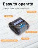 ZYWELL ZM04 1.0 Label Maker, Bluetooth Thermal Label & Receipt Printer Two-in-One 58mm/80mm,Portable for Android/Windows