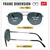 Ray-Ban RB8097 WILLIAM TITANIUM Sunglasses with Official Eyewear Kit