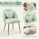Hobooment Vanity Chair,Accent Makeup Comfy Cute Desk Girls Fluffy Chairs