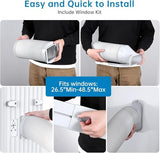 Patikuin Portable Air Conditioner with Exhaust Hose - Flexible Room Cooling, Dehumidification, Remote Control & Easy Mobility for Apartments, Dorms, Home Use