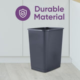 Superio 4.5 Gallon Plastic Trash Can, Waste Bin for Home, Kitchen, Office, Bedroom