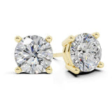 Belacqua Lab Grown Diamond Stud Earrings in 14K White Gold