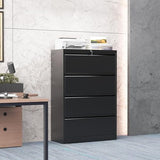 4 Drawer Lateral File Cabinet with Lock, Metal File Cabinets for Home Office