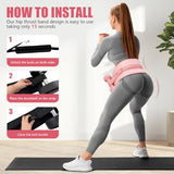 Exercise Hip Thrust Belt - Dumbbell Hip Thrust Belt, Thicken & Widen, Comfortable (Pink)