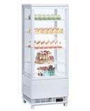 Commercial Countertop Pastry Display Refrigerator, 3.5 Cu.Ft Cake Display Case with LED Lighting