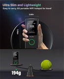 GlocalMe Numen Air 5G Hotspot with 50GB US/CA/MX Data 90Days, Portable WiFi Hotspot for Travel, Ultra High Speed Mobile Hotspot Device with Touch Screen, No SIM Card Required, 16 Connected Devices