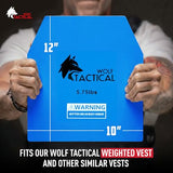 Wolf Tactical Fitness Weight Vest Plates - 5.75/8.75/14.5/19.75 lb Pairs for Training