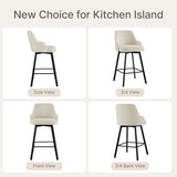 KISLOT 26" Counter Height Swivel Bar Stools Set of 4