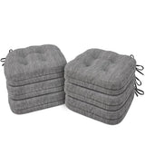 Shinnwa Dining Chair Cushions Set of 6, Dual-Layer Memory Foam Kitchen Chair Cushions