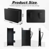SINGARO Car Door Trash Can, Leather Vehicle Trash Bin, Mini Dustbin Garbage Container Can with 30 Pcs Trash Bags, Black