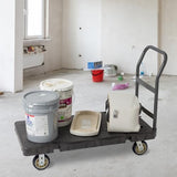 Akro-Mils Versa/Deck Push Dolly Cart with Wheels, Reinforced Plastic