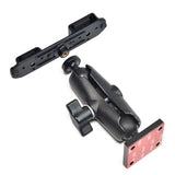 UAYESOK 2-in-1 Handheld Radios Bracket Clip Mount & Walkie Talkie Speaker Mic Holder (Screw Hole+3M Adhesive Back Installation)