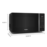 Whirlpool WMCS3018RB Countertop Microwave with Turntable 0.7 Cu. Ft, Steam Clean, 700 Watt Microwave, Black