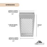 A Bar Above Dishwasher Basket for Reusable Straws and Small Bar Tools, Plastic Straw Basket for Washing Cocktail Picks, Stir Sticks, & Kitchen Accessories, Ideal for Home and Commercial Dishwasher use