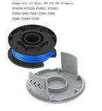 String Trimmer Replacement Spool Line with 522994001 Cap for Ryobi One+ 24V, 18V, and 40V Cordless Trimmers(12 Pack)