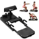 Lifepro Hip Thrust Machine – Adjustable Glutes Workout Equipment for Home – GluteBlast Foldable Booty Builder, Sissy Squat Machine