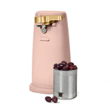 Electric Can Opener with Auto-Turn Operation for Standard & Tall Cans, Stainless Steel Blade for Easy Kitchen Counter Use (Rose)